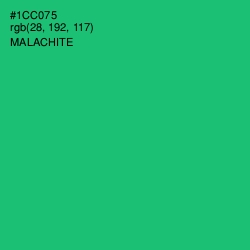 #1CC075 - Malachite Color Image