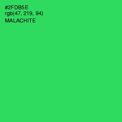 #2FDB5E - Malachite Color Image