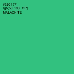 #32C17F - Malachite Color Image