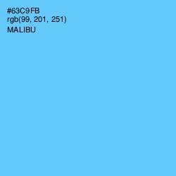 #63C9FB - Malibu Color Image