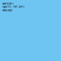 #6FC5F1 - Malibu Color Image