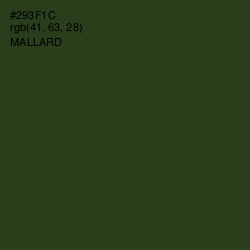 #293F1C - Mallard Color Image