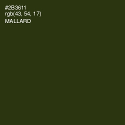 #2B3611 - Mallard Color Image