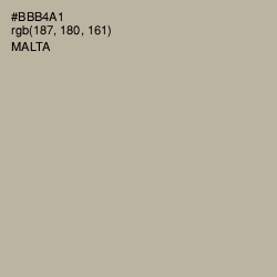 #BBB4A1 - Malta Color Image