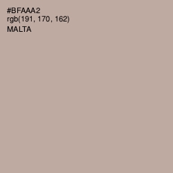 #BFAAA2 - Malta Color Image
