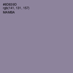 #8D839D - Mamba Color Image