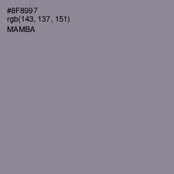 #8F8997 - Mamba Color Image