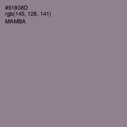 #91808D - Mamba Color Image