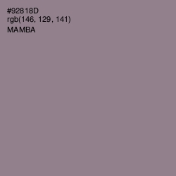 #92818D - Mamba Color Image