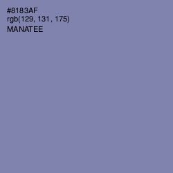 #8183AF - Manatee Color Image