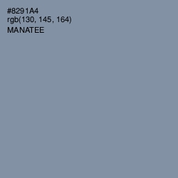 #8291A4 - Manatee Color Image