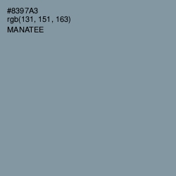 #8397A3 - Manatee Color Image