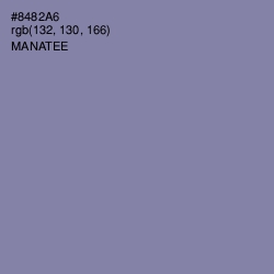 #8482A6 - Manatee Color Image