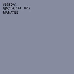 #868DA1 - Manatee Color Image