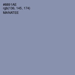 #8891AE - Manatee Color Image