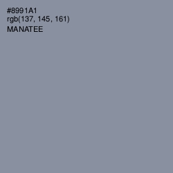 #8991A1 - Manatee Color Image