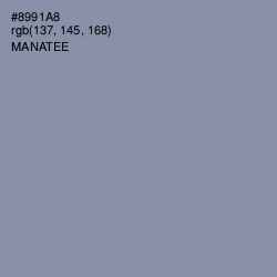 #8991A8 - Manatee Color Image