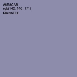 #8E8CAB - Manatee Color Image