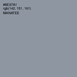 #8E97A1 - Manatee Color Image