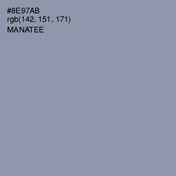 #8E97AB - Manatee Color Image