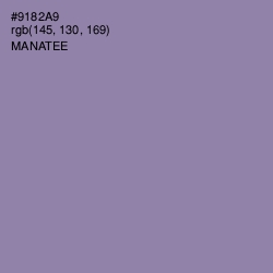 #9182A9 - Manatee Color Image