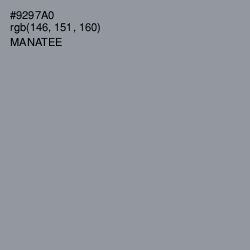 #9297A0 - Manatee Color Image