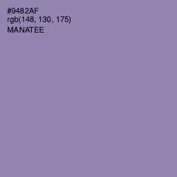 #9482AF - Manatee Color Image