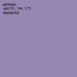 #9786B1 - Manatee Color Image