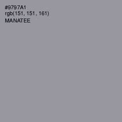 #9797A1 - Manatee Color Image