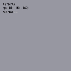 #9797A2 - Manatee Color Image