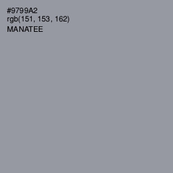 #9799A2 - Manatee Color Image