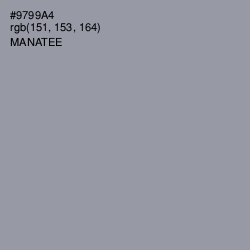 #9799A4 - Manatee Color Image
