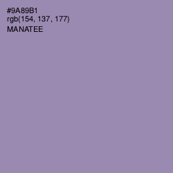 #9A89B1 - Manatee Color Image