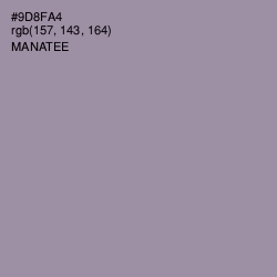 #9D8FA4 - Manatee Color Image