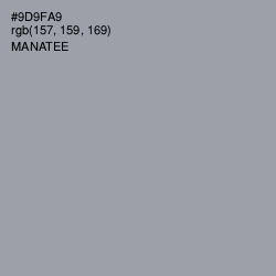 #9D9FA9 - Manatee Color Image