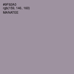 #9F92A0 - Manatee Color Image