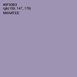 #9F93B3 - Manatee Color Image