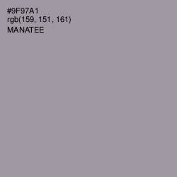 #9F97A1 - Manatee Color Image