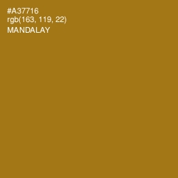 #A37716 - Mandalay Color Image
