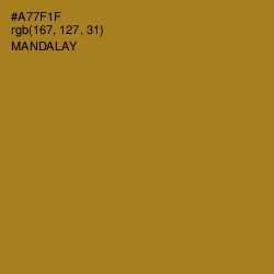#A77F1F - Mandalay Color Image