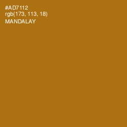 #AD7112 - Mandalay Color Image