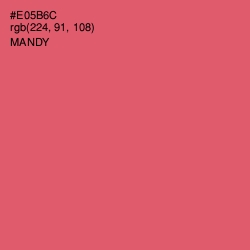 #E05B6C - Mandy Color Image