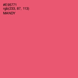 #E95771 - Mandy Color Image