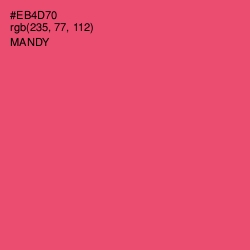 #EB4D70 - Mandy Color Image
