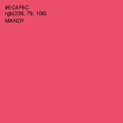 #EC4F6C - Mandy Color Image