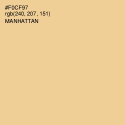 #F0CF97 - Manhattan Color Image