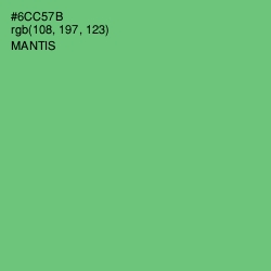#6CC57B - Mantis Color Image