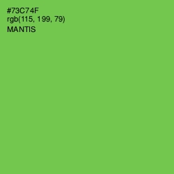 #73C74F - Mantis Color Image