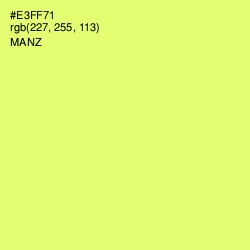 #E3FF71 - Manz Color Image