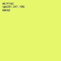 #E7F76C - Manz Color Image